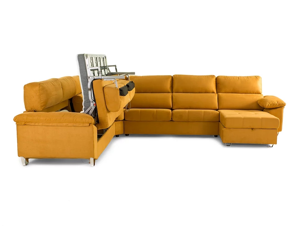 Rinconera con sofá cama sistema APERTURA ITALIANA modelo CARLA RINCON CHAISE 2 en Muebles ANTOÑÁN