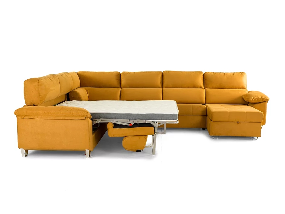 Rinconera con sofá cama sistema APERTURA ITALIANA modelo CARLA RINCON CHAISE 5 en Muebles ANTOÑÁN