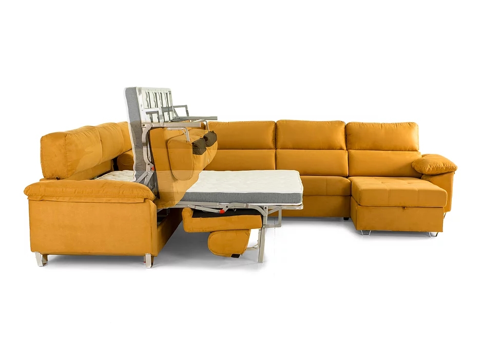 Rinconera con sofá cama sistema APERTURA ITALIANA modelo CARLA RINCON CHAISE 6 en Muebles ANTOÑÁN