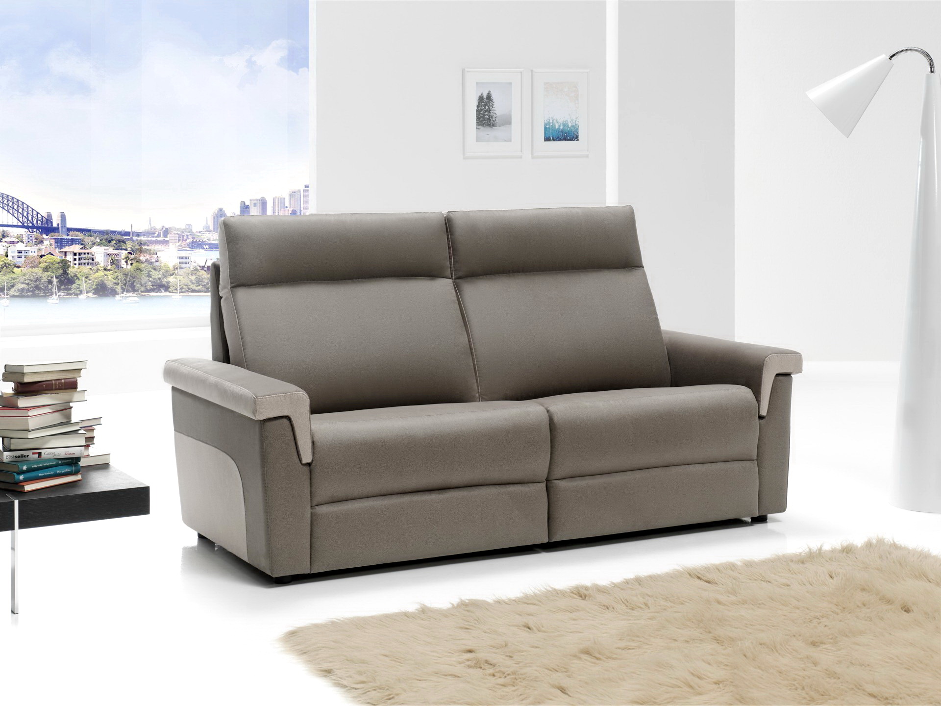Soriano Martinez Tapizados modelo Lyon confort 0806 3 plazas relax en muebles antoñán® León