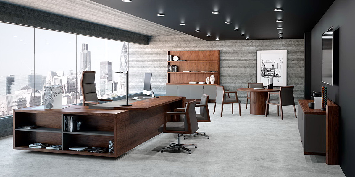 Mueble despacho mesa Freeport-nogal-natural-piel-antracita-07-CMYK by Ofifran en muebles antoñán® León