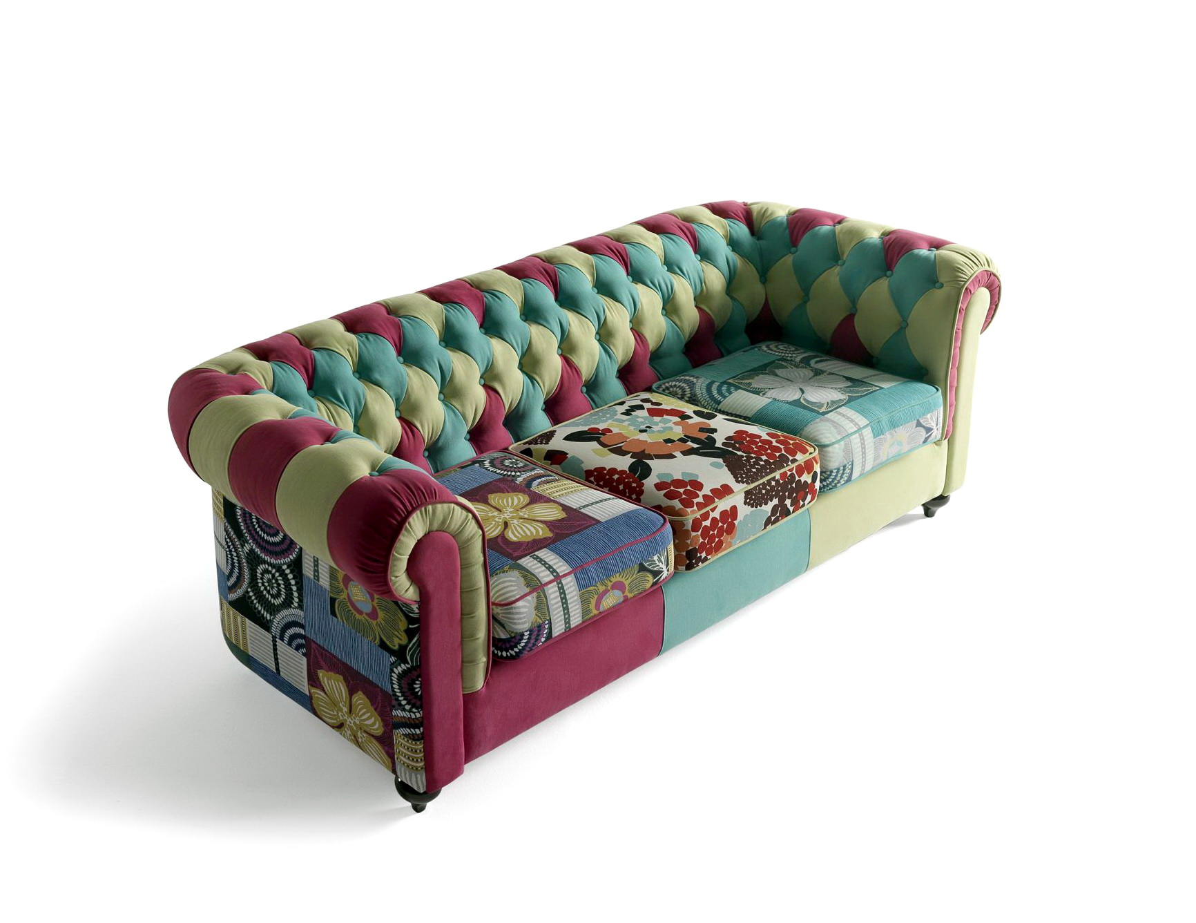 Sofá chester tapizado patchwork 01 en muebles antoñán® León