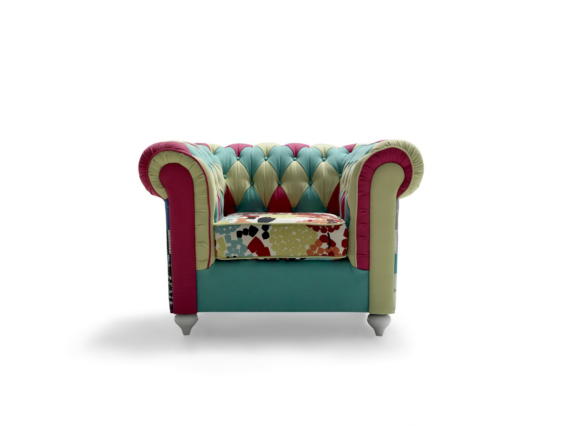 Sofá chester tapizado patchwork 04 en muebles antoñán® León