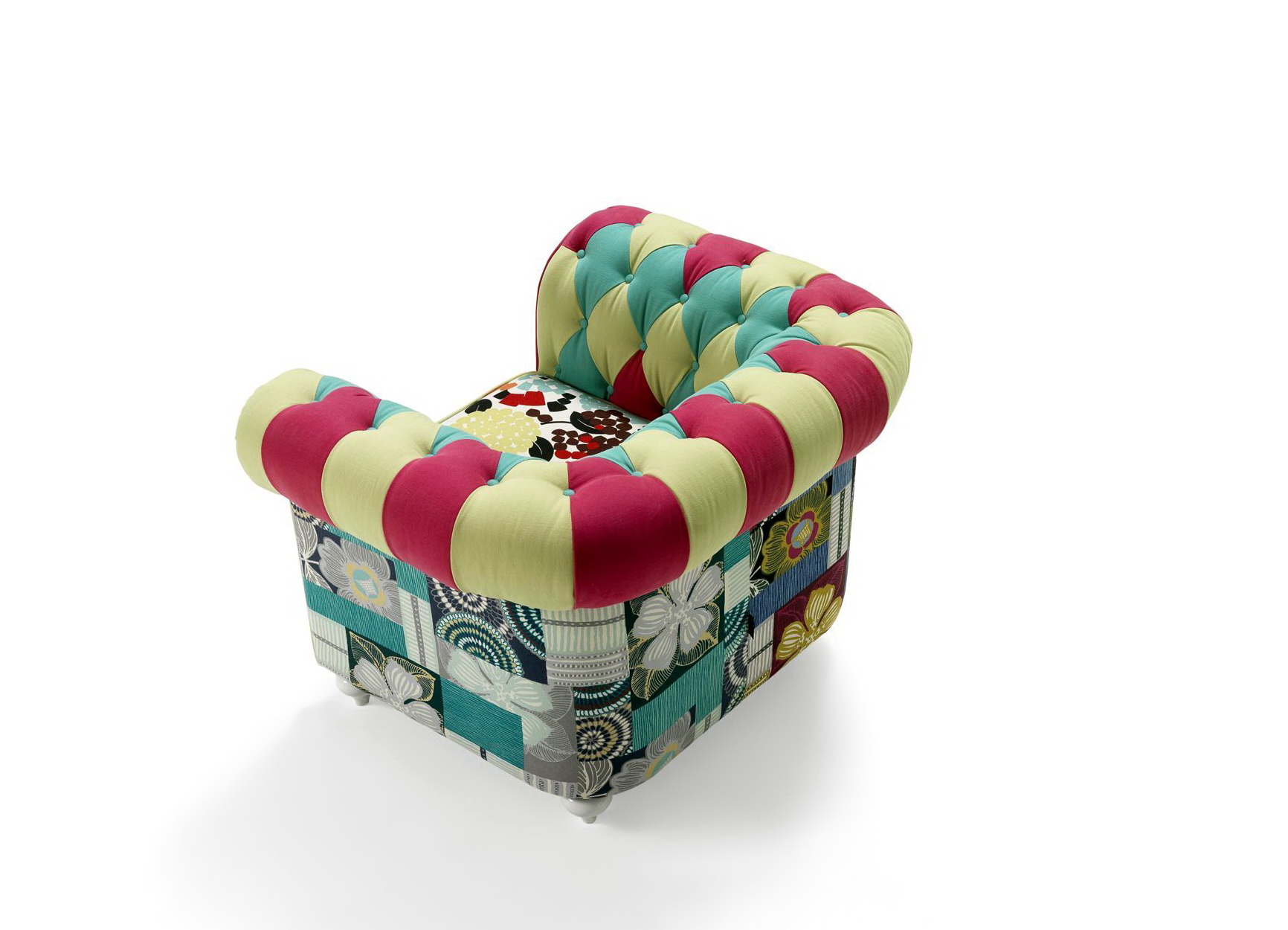 Sofá chester tapizado patchwork 06 en muebles antoñán® León