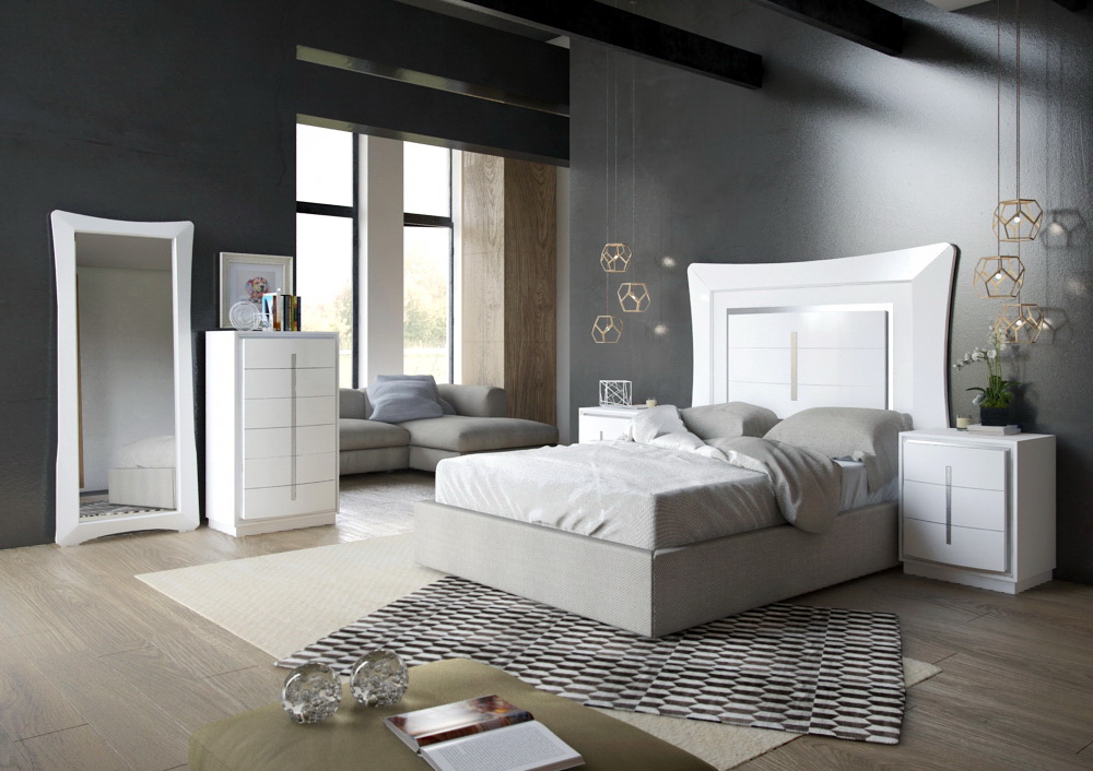 Dormitorio Contemporáneo Roma lacado 1 by Kosbian en muebles antoñán® León