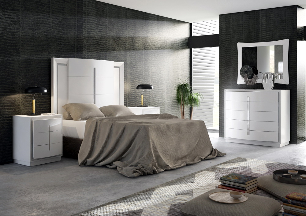 Dormitorio Contemporáneo Roma lacado 3 by Kosbian en muebles antoñán® León