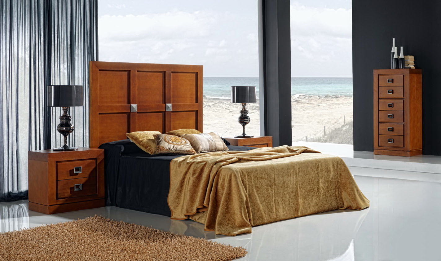Dormitorio Colonial madera PAG094 EXP48 by Ecopin en muebles antoñán® León