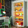 Dormitorio Juvenil madera 03J3 Libreria CERDEÑA_GRUPOSEYS en muebles antoñán® León