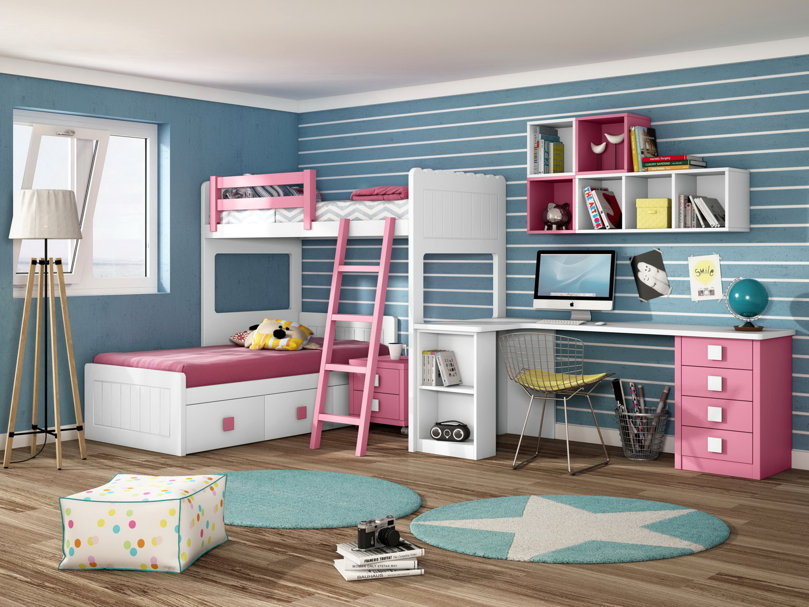 Dormitorio Infantil Y Juvenil P&C KIDS 2A by Piñero y Cabrero en muebles antoñán® León
