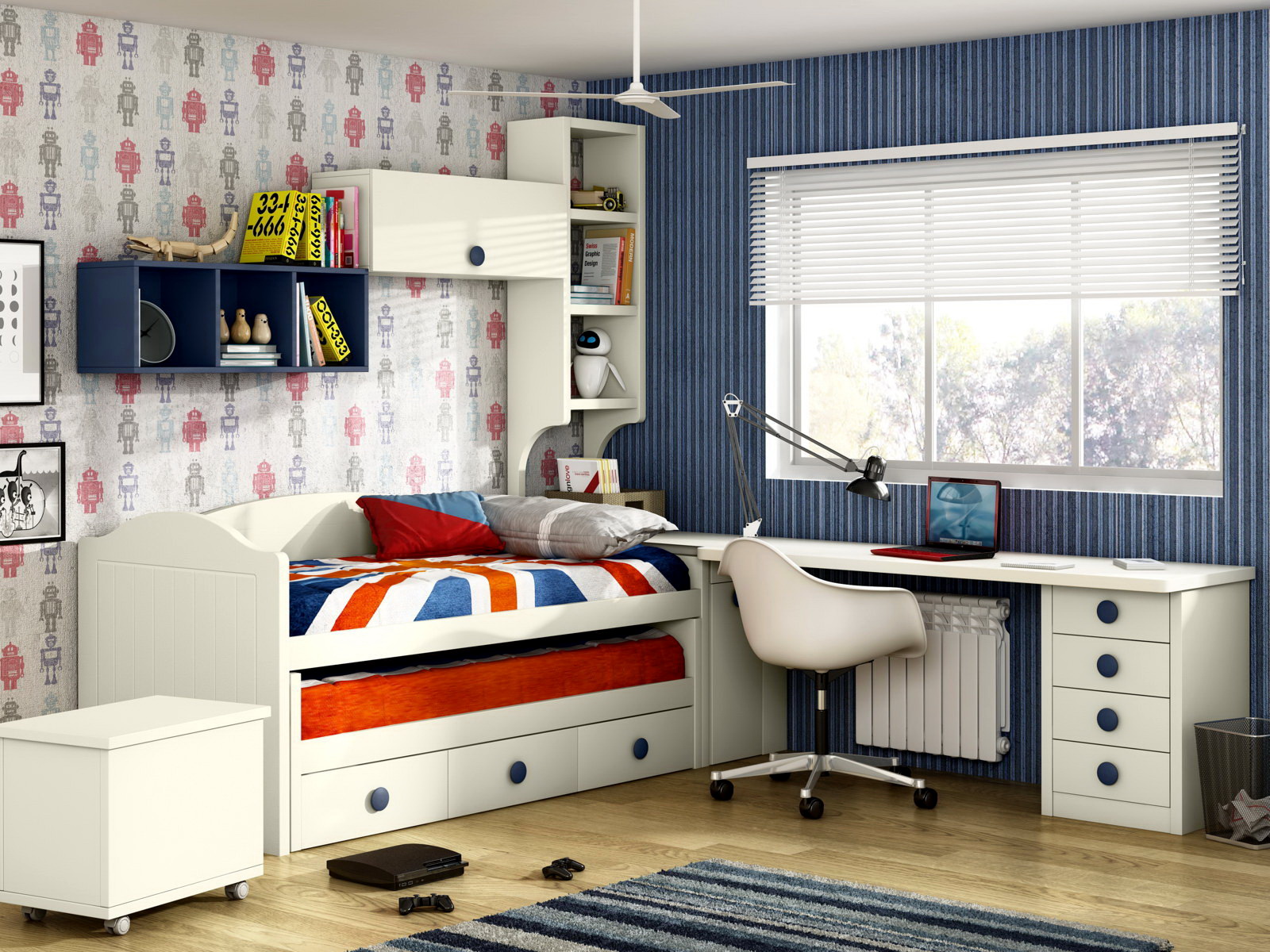 Dormitorio Infantil Y Juvenil P&C KIDS 3B by Piñero y Cabrero en muebles antoñán® León
