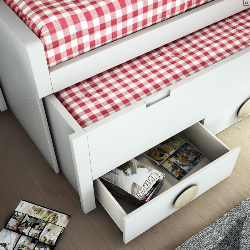 Dormitorio Infantil Y Juvenil P&C KIDS 3D detalle by Piñero y Cabrero en muebles antoñán® León