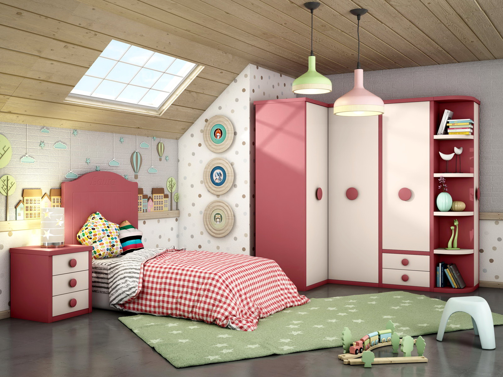 Dormitorio Infantil Y Juvenil P&C KIDS 6C by Piñero y Cabrero en muebles antoñán® León