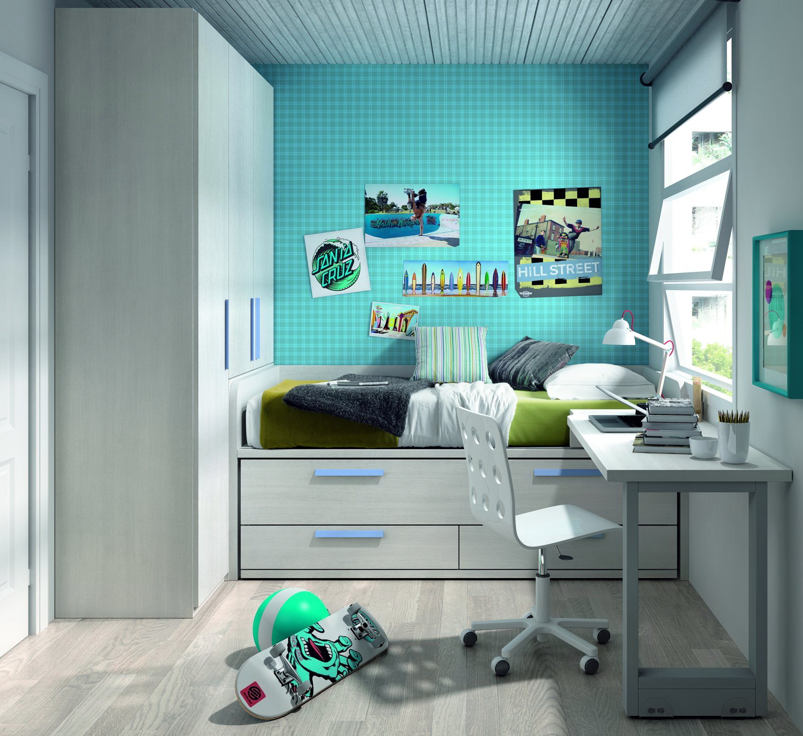Dormitorio infantil y juvenil DYNAMIC 10 by LAR en muebles antoñán® León