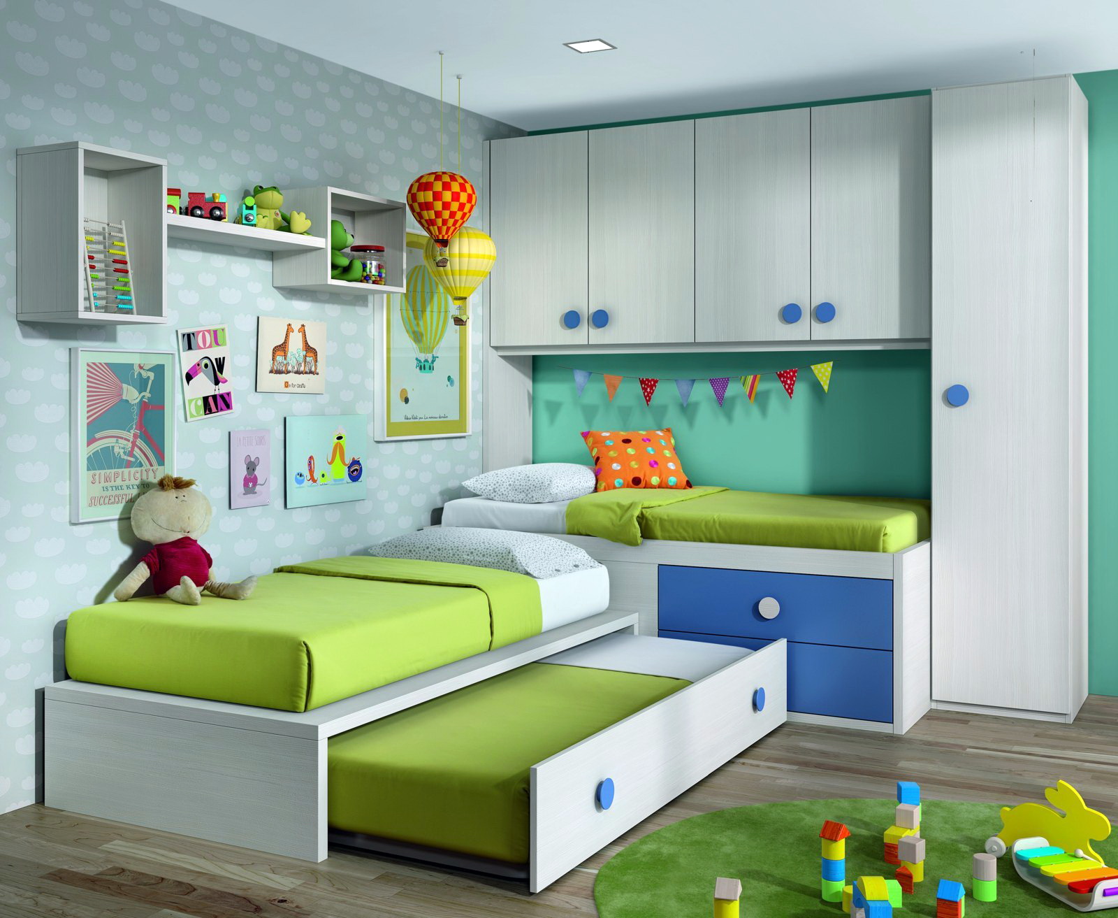 Dormitorio infantil y juvenil DYNAMIC 17 by LAR en muebles antoñán® León