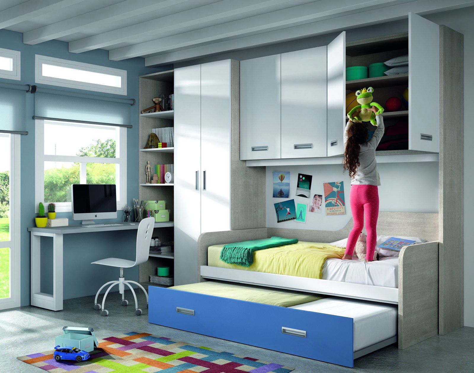 Dormitorio infantil y juvenil DYNAMIC 42 by LAR en muebles antoñán® León