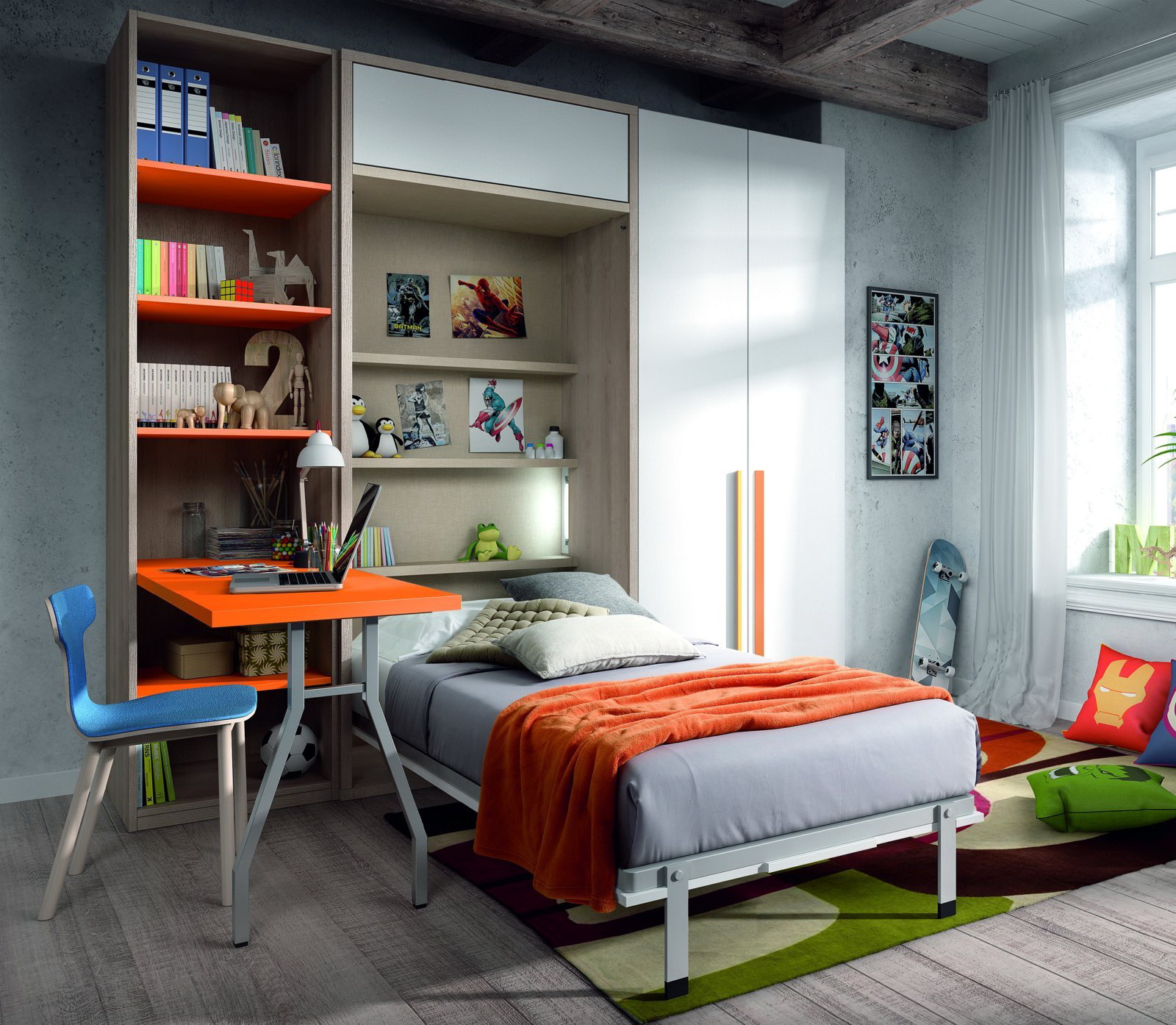 Dormitorio infantil y juvenil DYNAMIC 57 by LAR en muebles antoñán® León