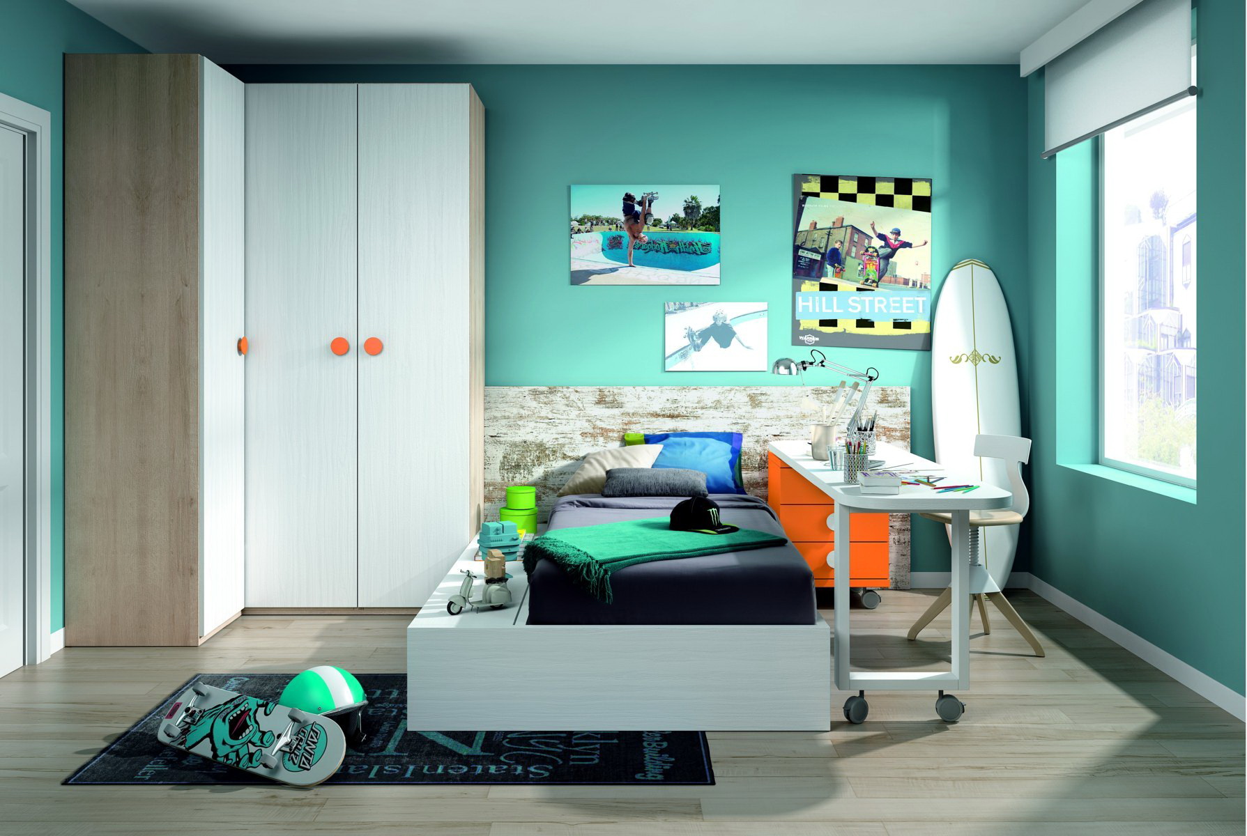 Dormitorio infantil y juvenil DYNAMIC 62 by LAR en muebles antoñán® León