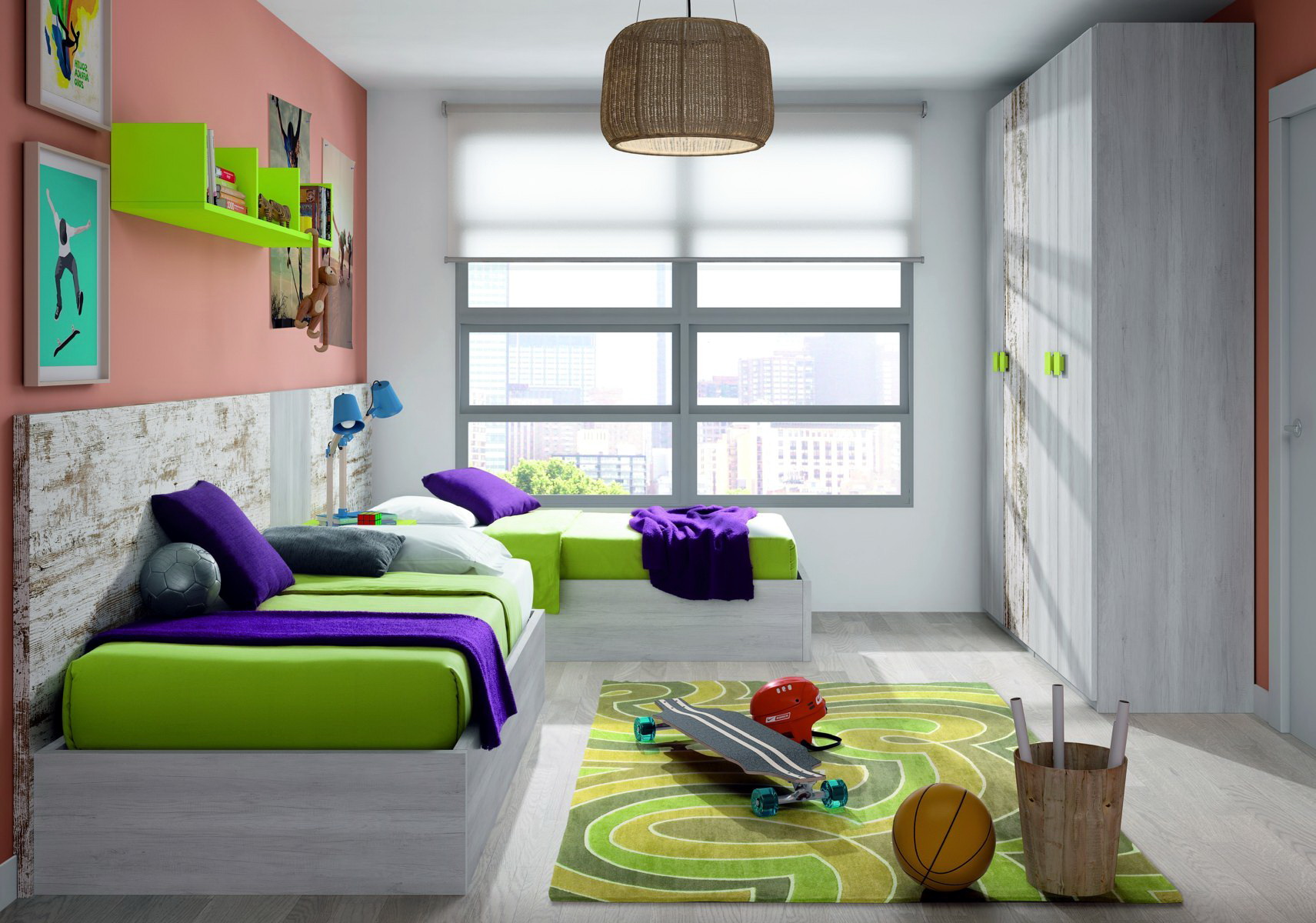 Dormitorio infantil y juvenil DYNAMIC 68 by LAR en muebles antoñán® León