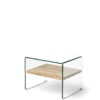 Mesa centro Estilo Nórdico cristal y madera M-130 by Dugar Home GRUPO DUPEN en muebles antoñán® León