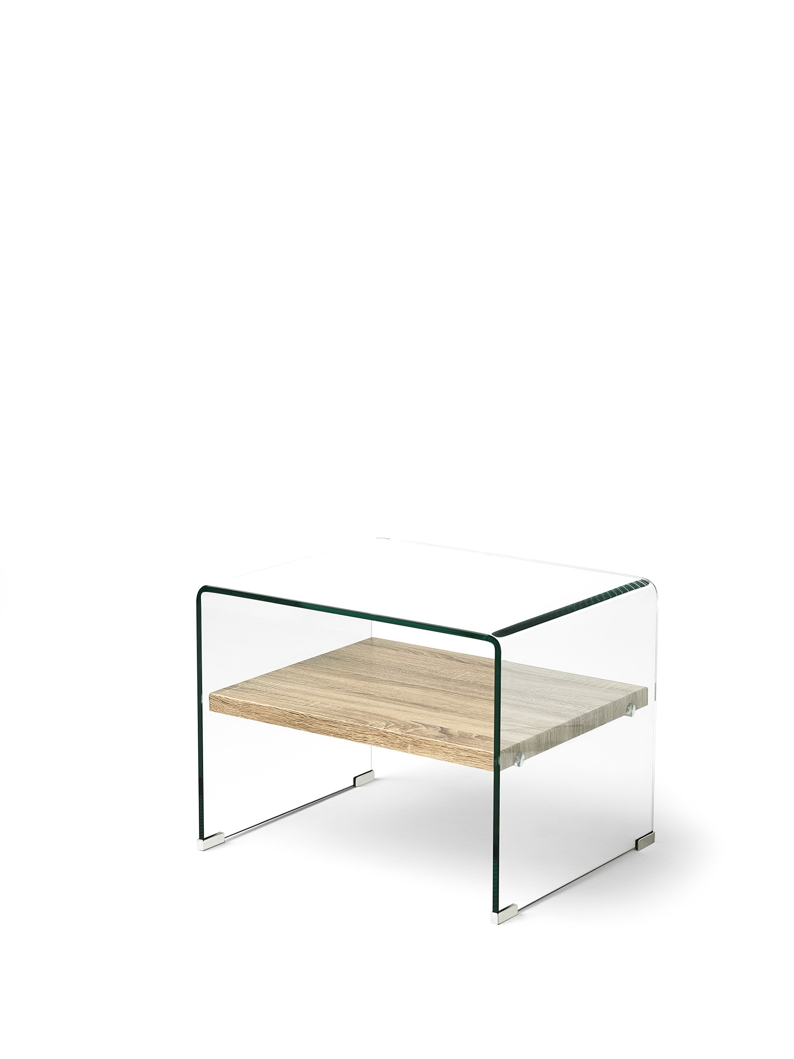Mesa centro Estilo Nórdico cristal y madera M-130 by Dugar Home GRUPO DUPEN en muebles antoñán® León