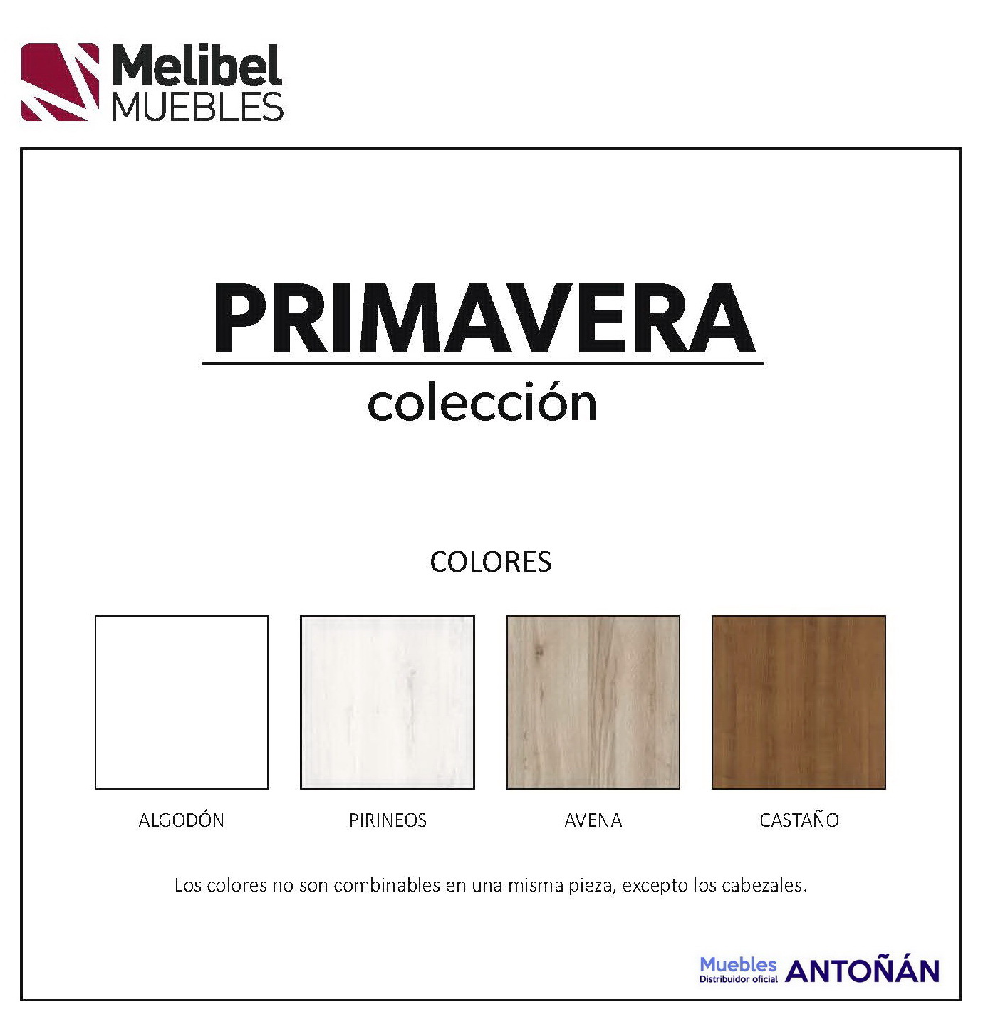 colores PRIMAVERA dormitorios Low Cost by Melibel en muebles antoñán® León