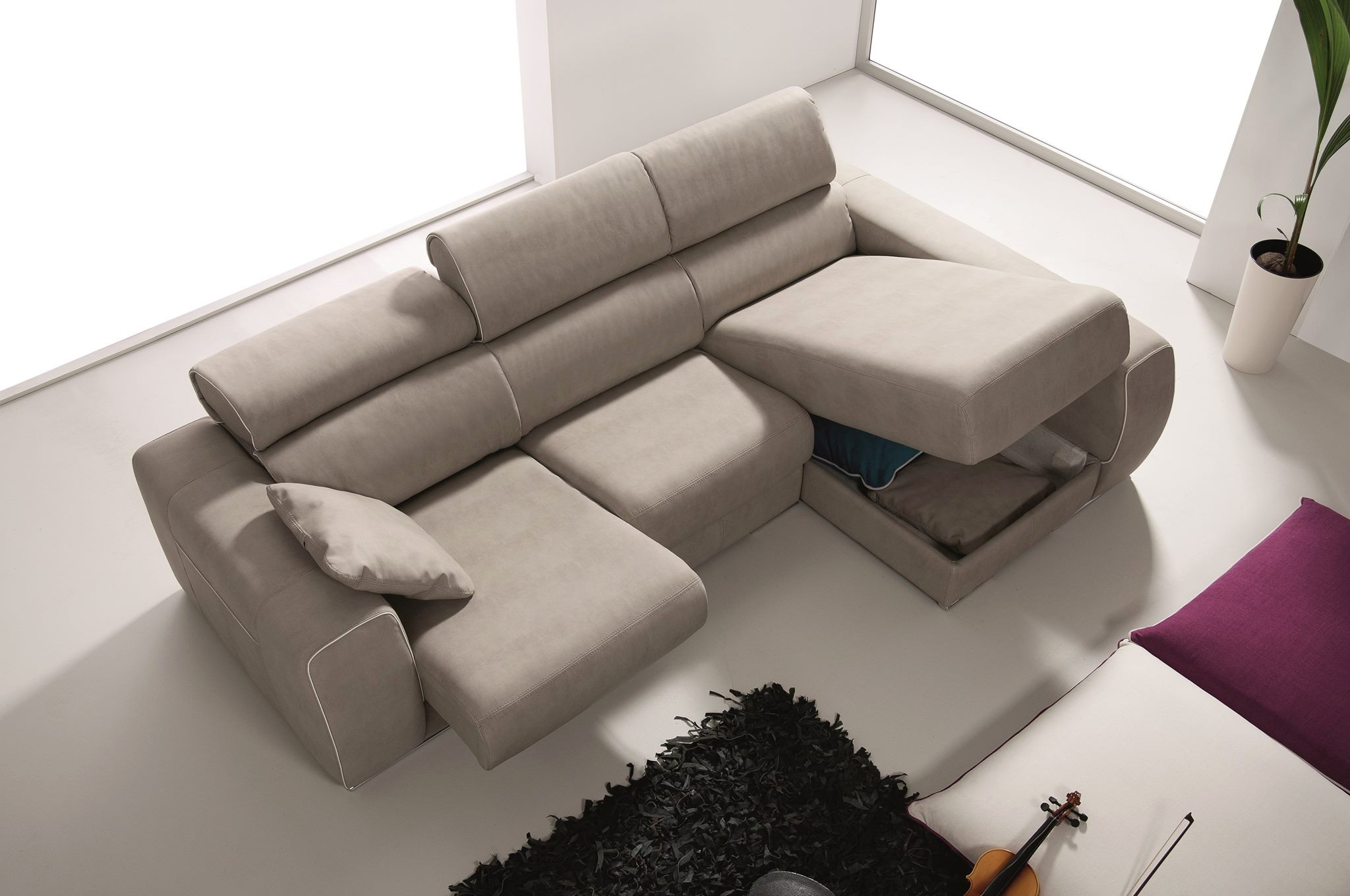CARMEN sofá modular asientos extensibles by Pedro Ortiz 06 de venta en Muebles Antoñán León