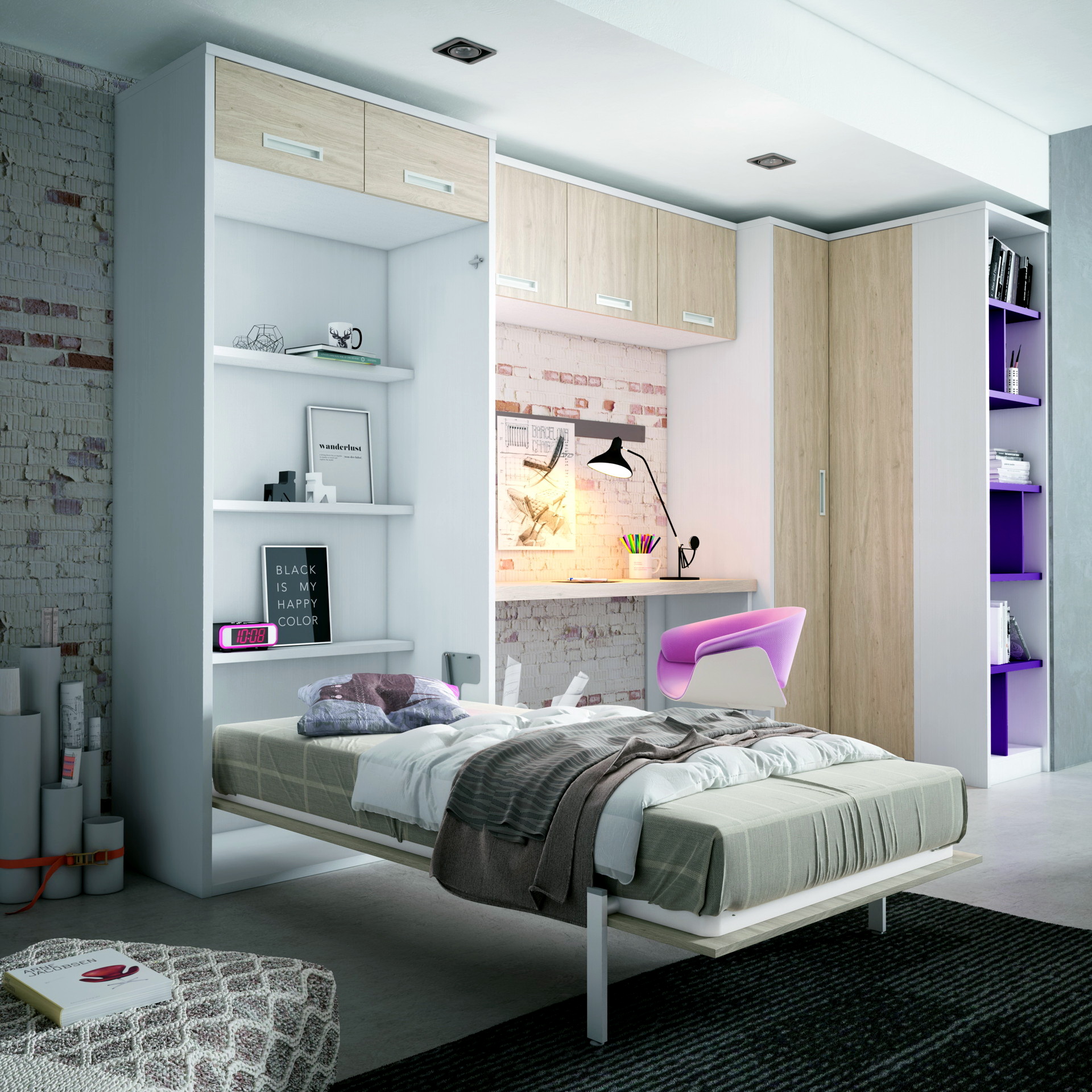 NEW AVANT3 dormitorios infantiles by Yaboni 057.2 CAMA ABATIBLE VERTICAL de venta en Muebles ANTOÑÁN León