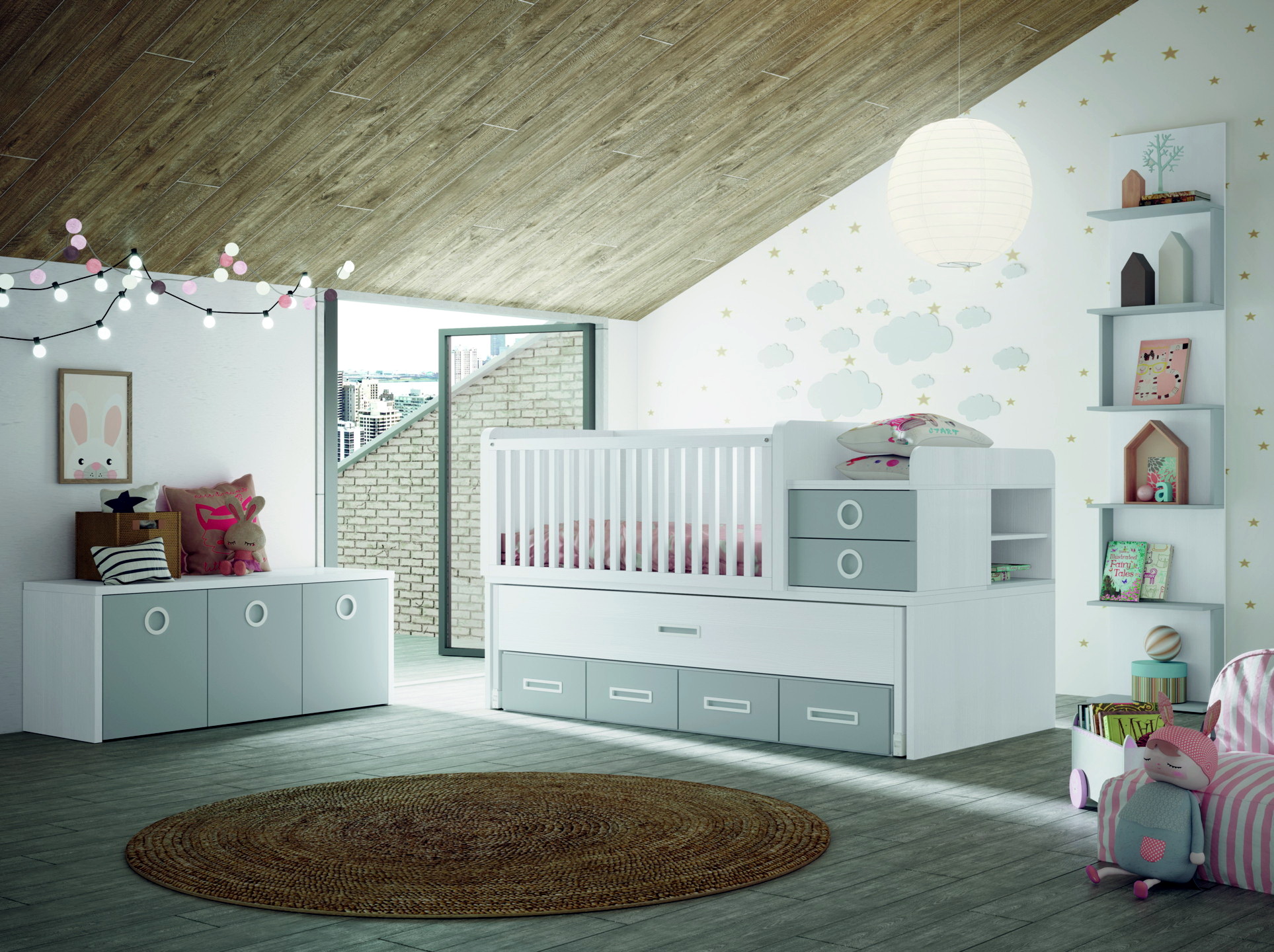 NEW AVANT3 dormitorios infantiles by Yaboni 085 CUNA CONVERTIBLE de venta en Muebles ANTOÑÁN León