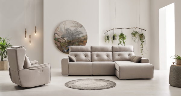 NATIVA sofá modular asientos relax o fijos by Reyes Ordoñez SOFÁ CHAISE-LONGUE Nativa sofá 001.4 de venta en Muebles ANTOÑÁN León