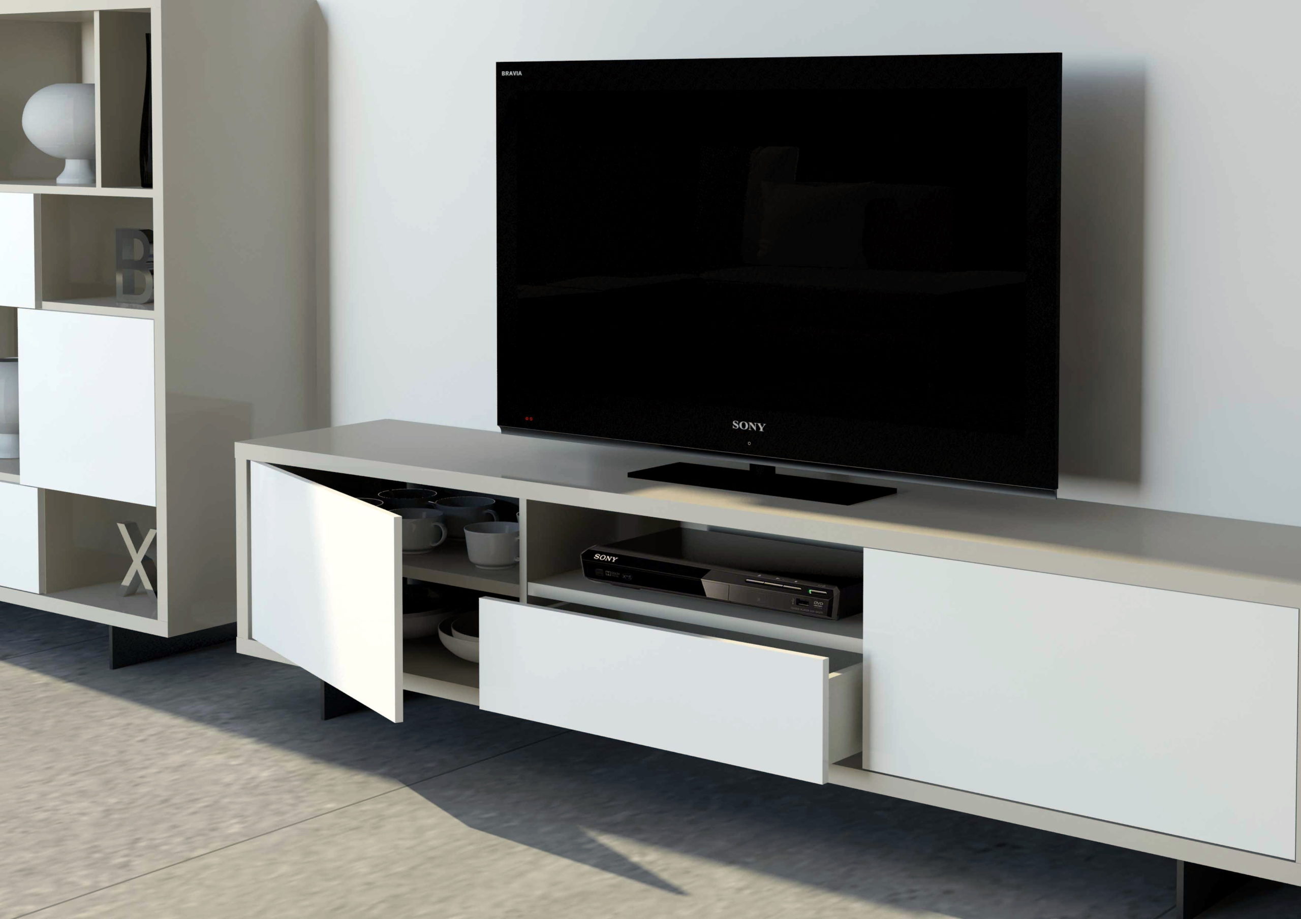 Mueble TV Moderno by Cubimobax ILUSION HOME PLUS 09.6 de venta en MUEBLES ANTOÑÁN