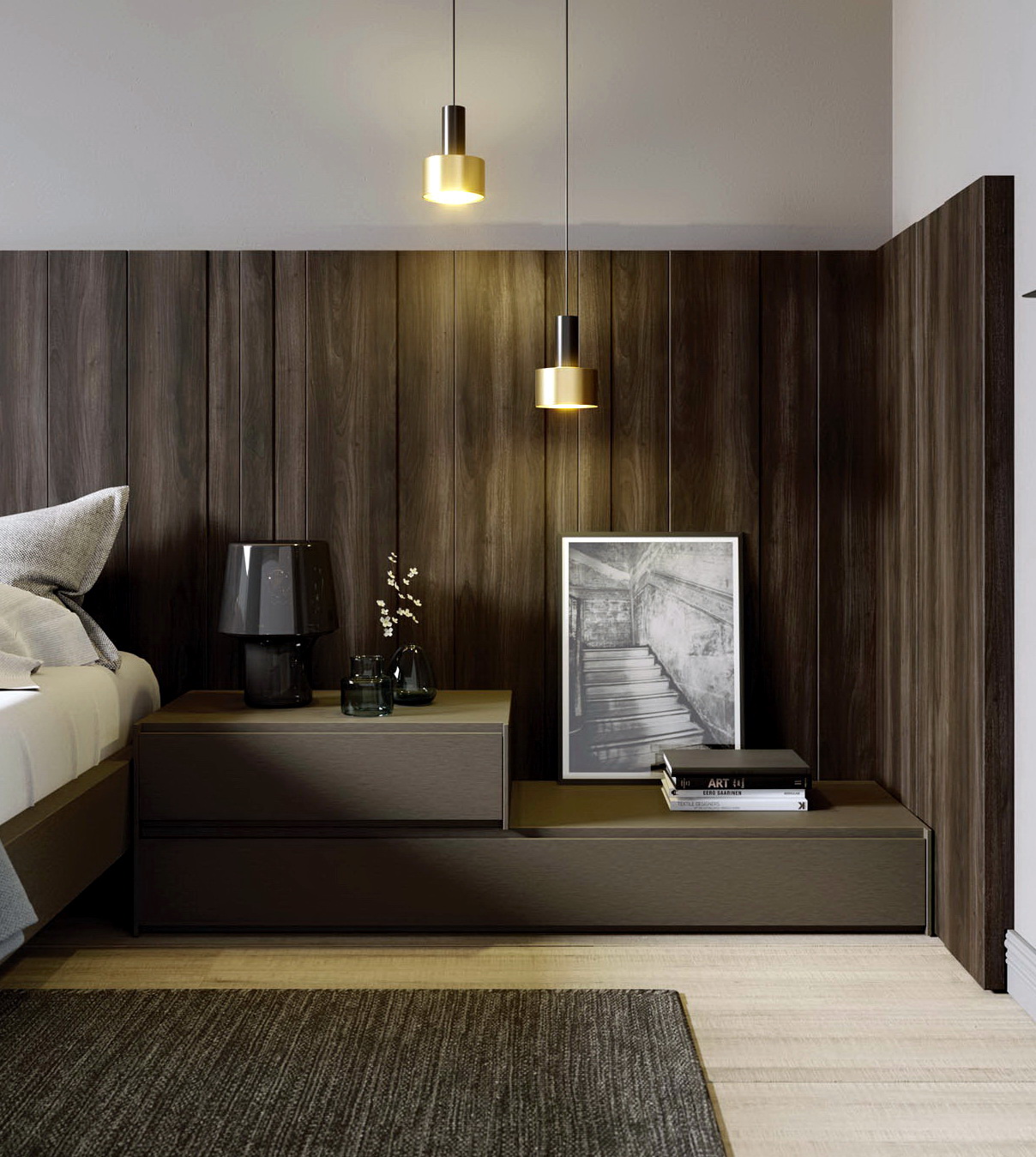 Mesita dormitorio moderno by Lagrama LifeBox&AddLiving C0507.1 de venta en Muebles ANTOÑÁN León