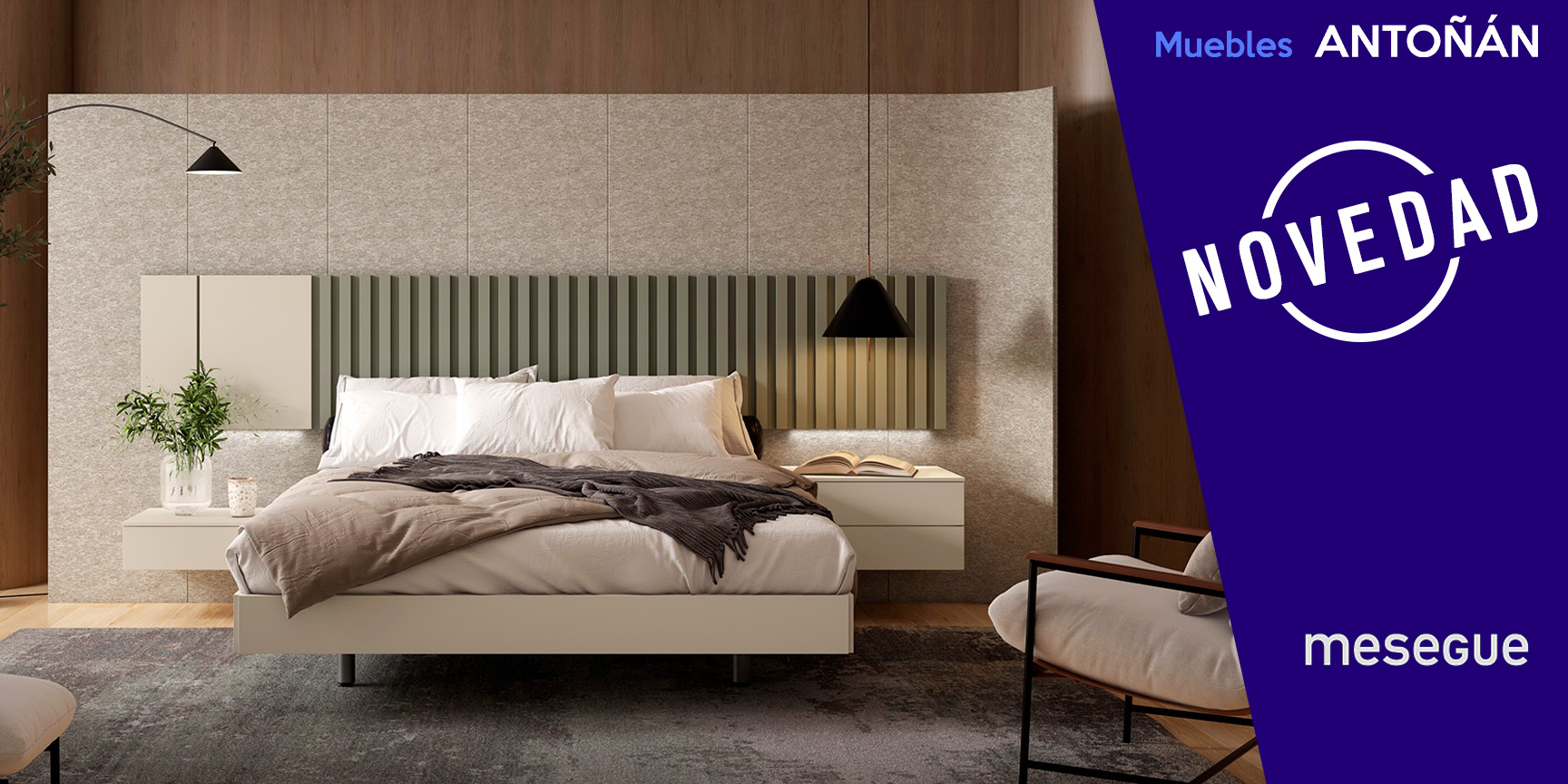 Diversa noche dormitorio moderno by Mesegue